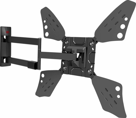 Barkan Long TV Wall Mount, 13 - 80 inch Full Motion Articulating - 4 Movement Flat / Curved Screen Bracket, Holds up to 50kg, Extremely Extendable, Fits LED OLED LCD