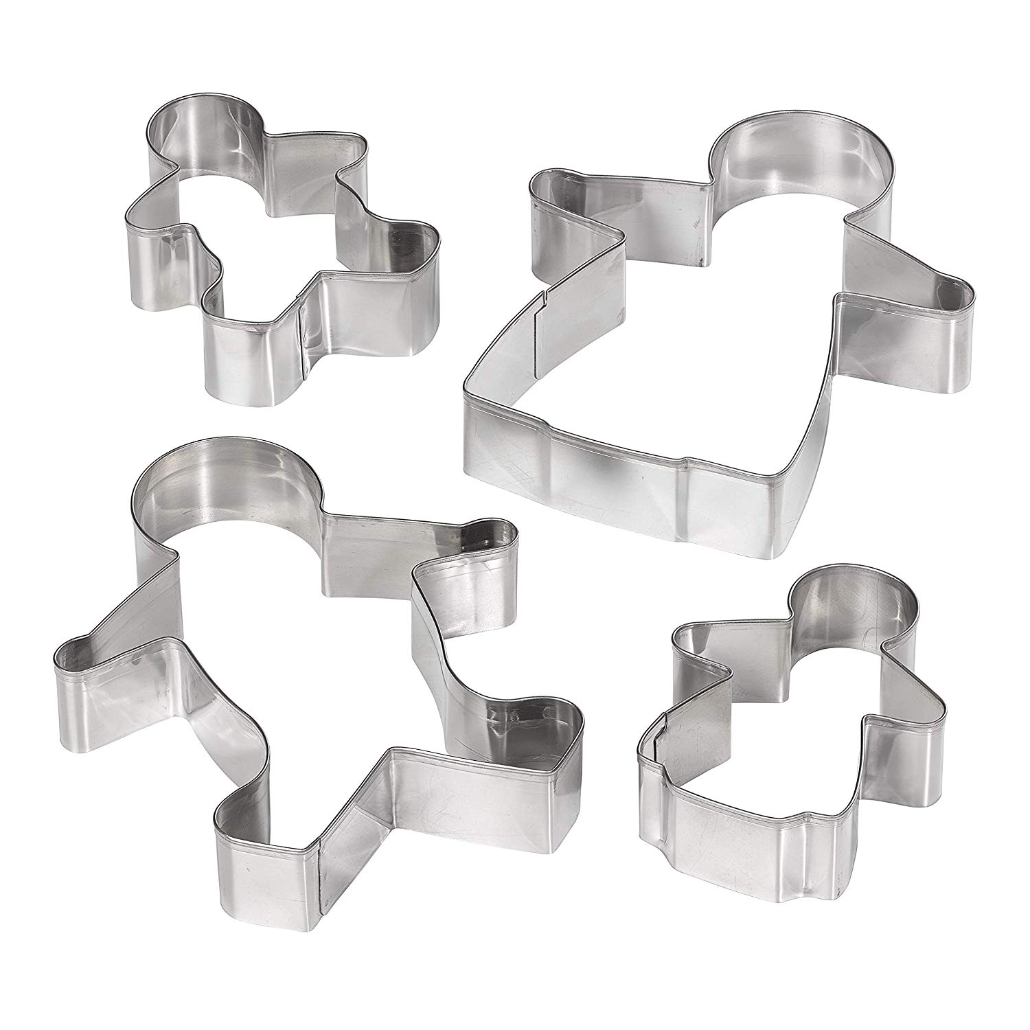 Tala Gingerbread Family Cutter Set, Pack of 4 Stainless Steel Cutters - Image 2