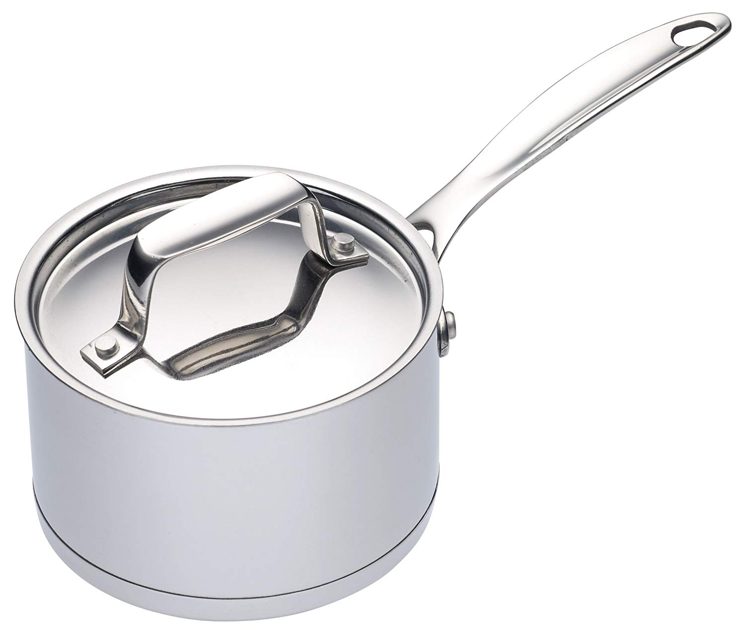 MasterClass Induction-Safe Stainless Steel Mini Saucepan, 8.5 cm (3.5"), Silver, 22ML