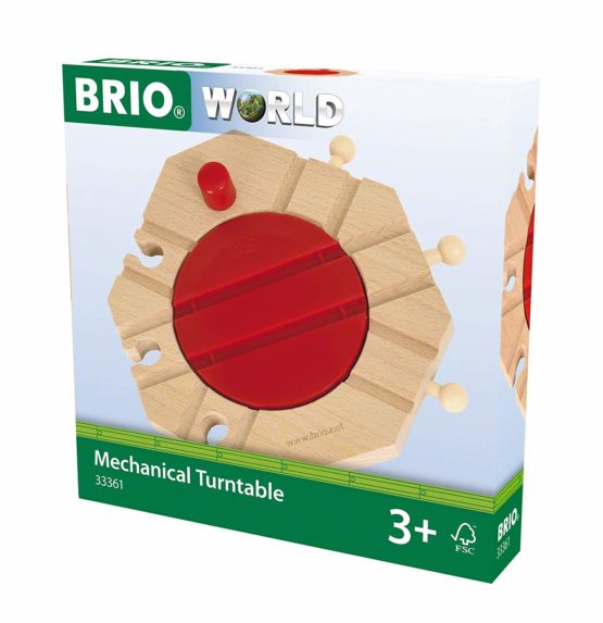 BRIO Mechanical Turntable Wooden Train Track for Kids Age 3 Years Up - Compatible with all BRIO Railway Sets & Accessories - Image 2