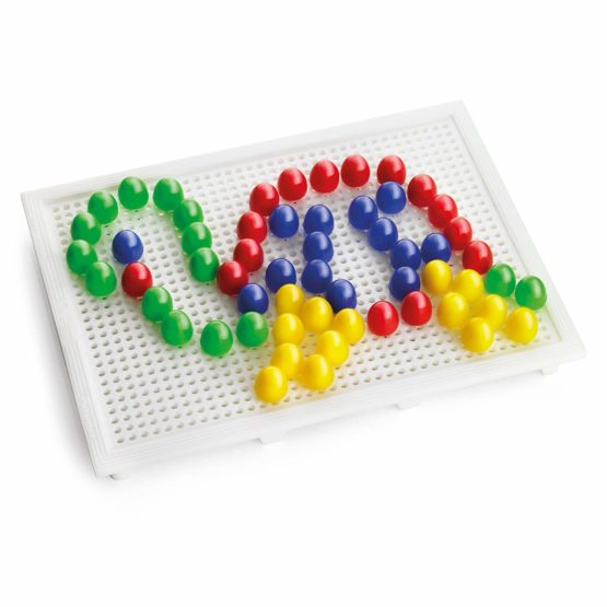 Quercetti 2123 Quercetti-2123 FC Basic Diameter pegs 15-Kids' Mosaic Kits, Multicolor - Image 2