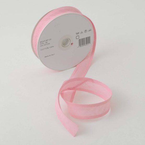 Inastri 25/5/5 mm Cotton Bias Binding, Pink - Image 2