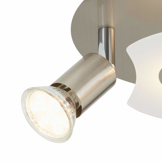 BRILONER Ceiling Lights/LED Spotlights, Metal, GU10, 3 W, Satin Nickel - Image 3