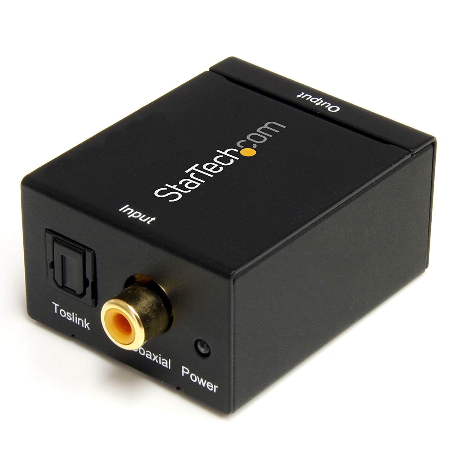StarTech.com SPDIF Digital Coaxial or Toslink Optical to Stereo RCA Audio Converter - Digital Audio Adapter (SPDIF2AA), black