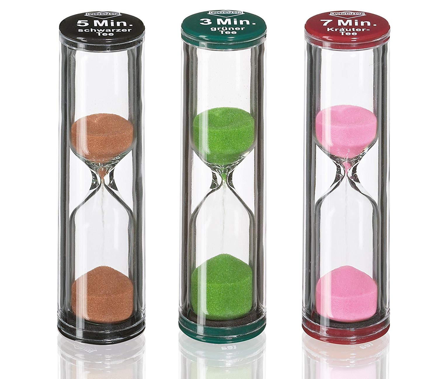 Küchenprofi "Tea Time" Hourglass, Multi-Colour, 3-Piece, 10 x 10 x 8 cm