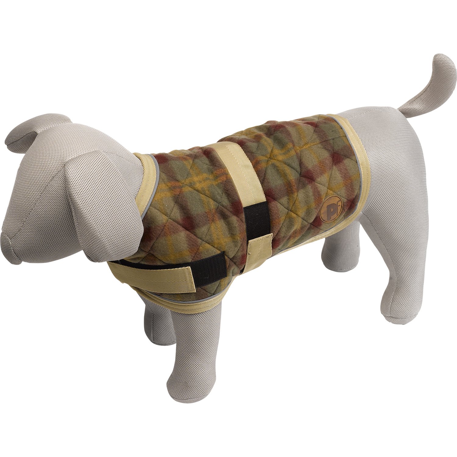 Petface Checker Quilted Dog Coat, 40 cm - Image 2