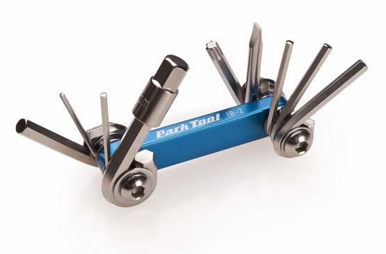 Park Tool IB-2 I-Beam Mini Fold-Up Hex Wrench Screwdriver and Star-Shaped Wrench Set Tool - Image 2