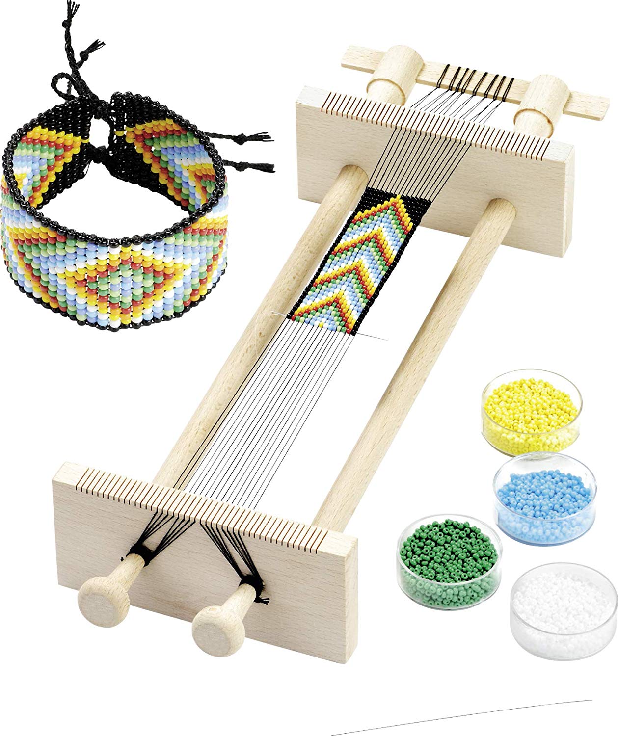 Knorr Prandell 1-Piece 34 x 11.5 x 6 cm Weaving Frame Beads, Brown 6080006, standart
