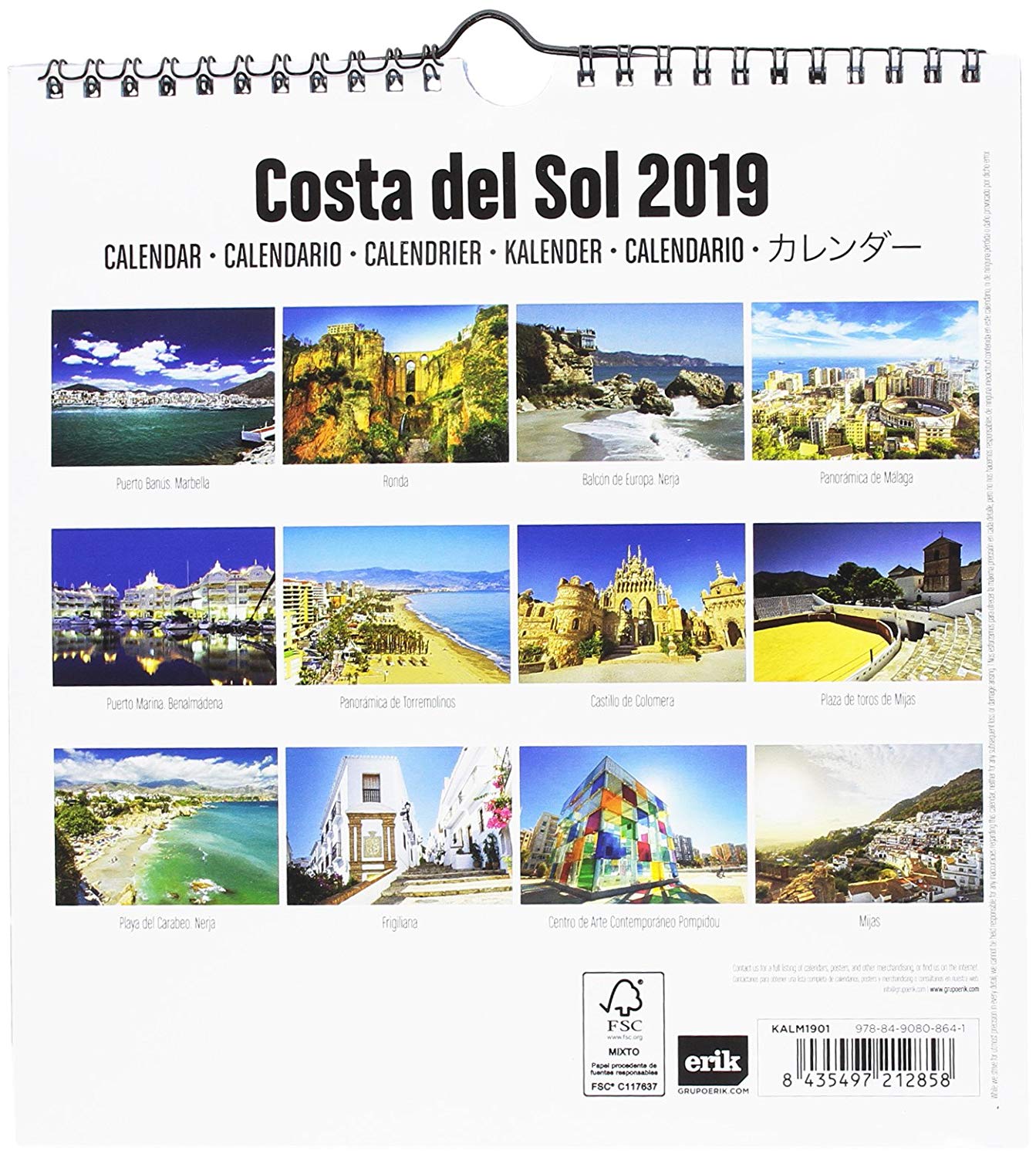 Grupo Erik editores kalm1901 - Calendar Tourist 2019 Costa Del Sol, 22.5 x 24 cm - Image 2
