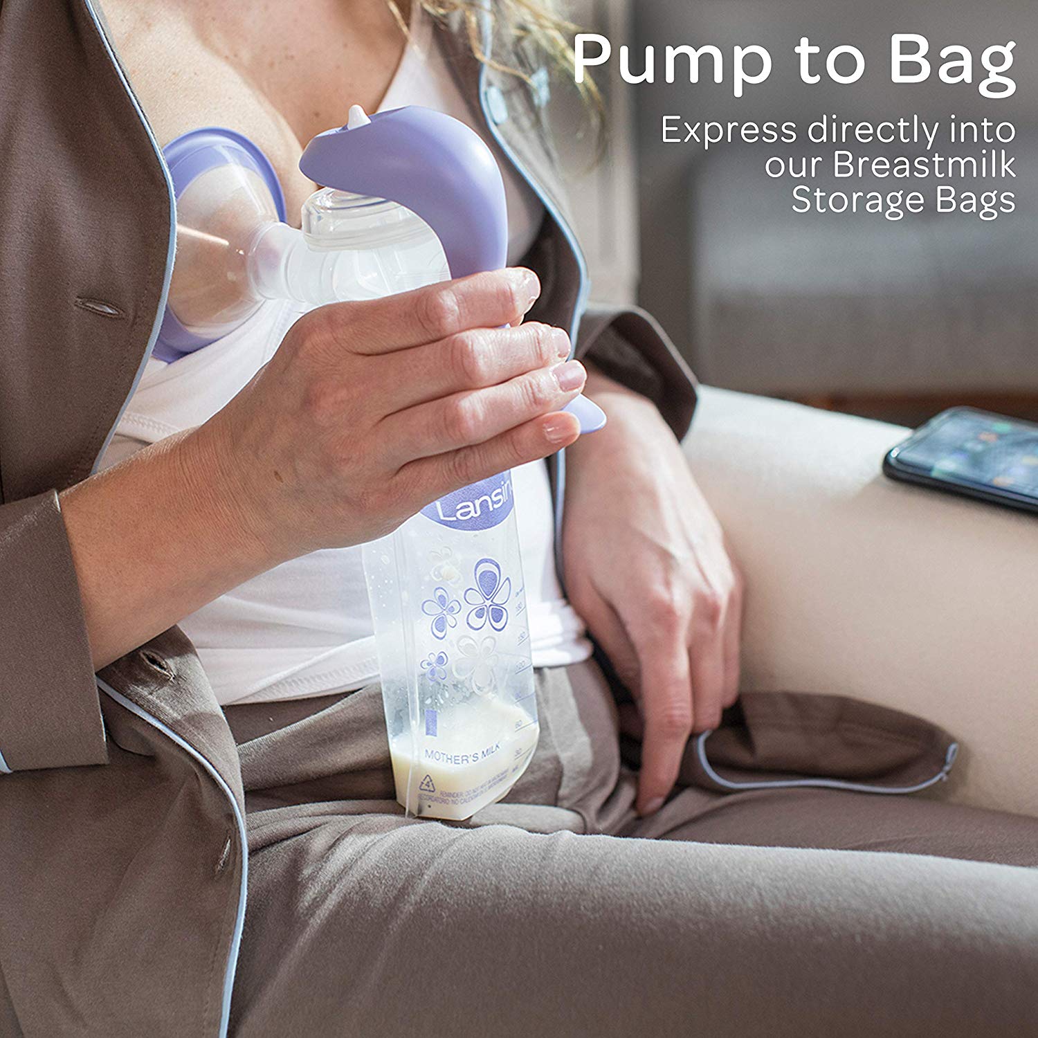 Lansinoh Breast Milk Storage Bags, Pre-Sterilised, Leakproof & BPA/BPS-Free, Fridge & Freezer Breastmilk Pouches - Image 4