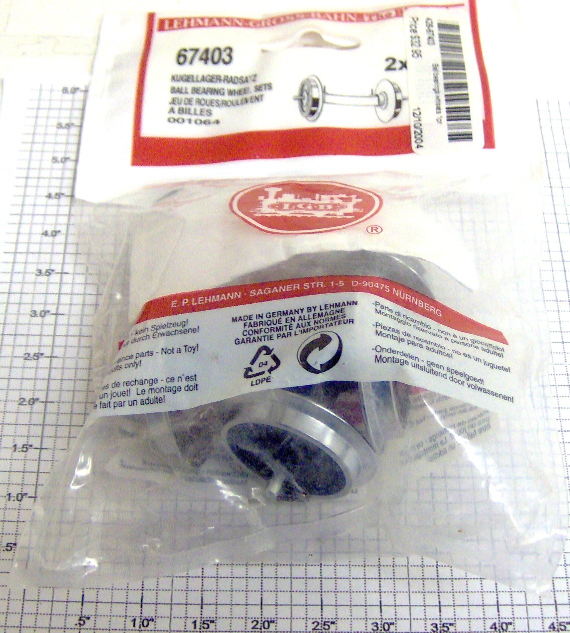Märklin L67403 LGB2 Pieces SetL67403 Replacement Wheels for