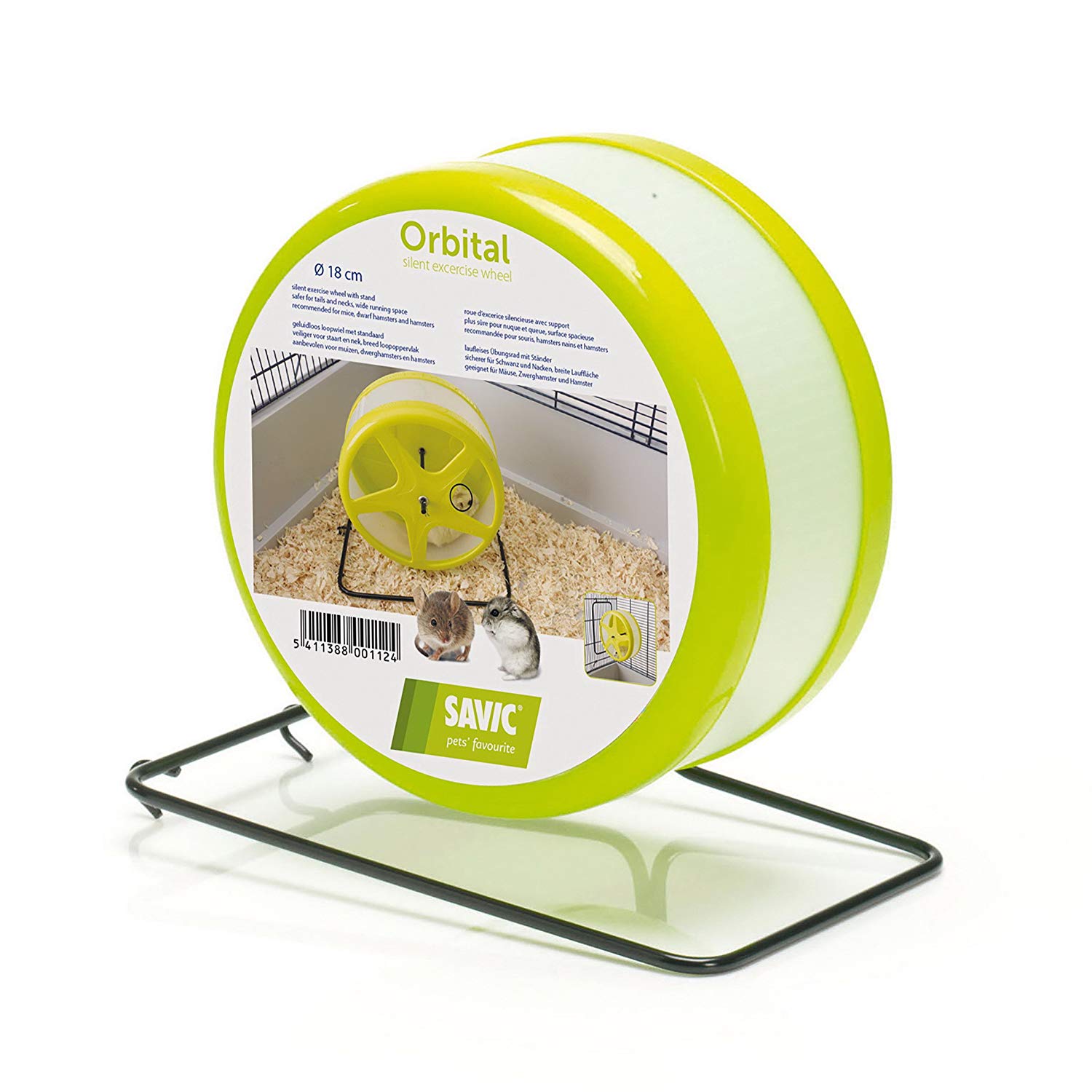 SAVIC 18 cm Medium Orbital Wheel, yellow, ø 18.5 cm