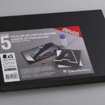 Clairefontaine 193646C Foam Boards, 5 mm Thick, A4, 5 Sheets - Black