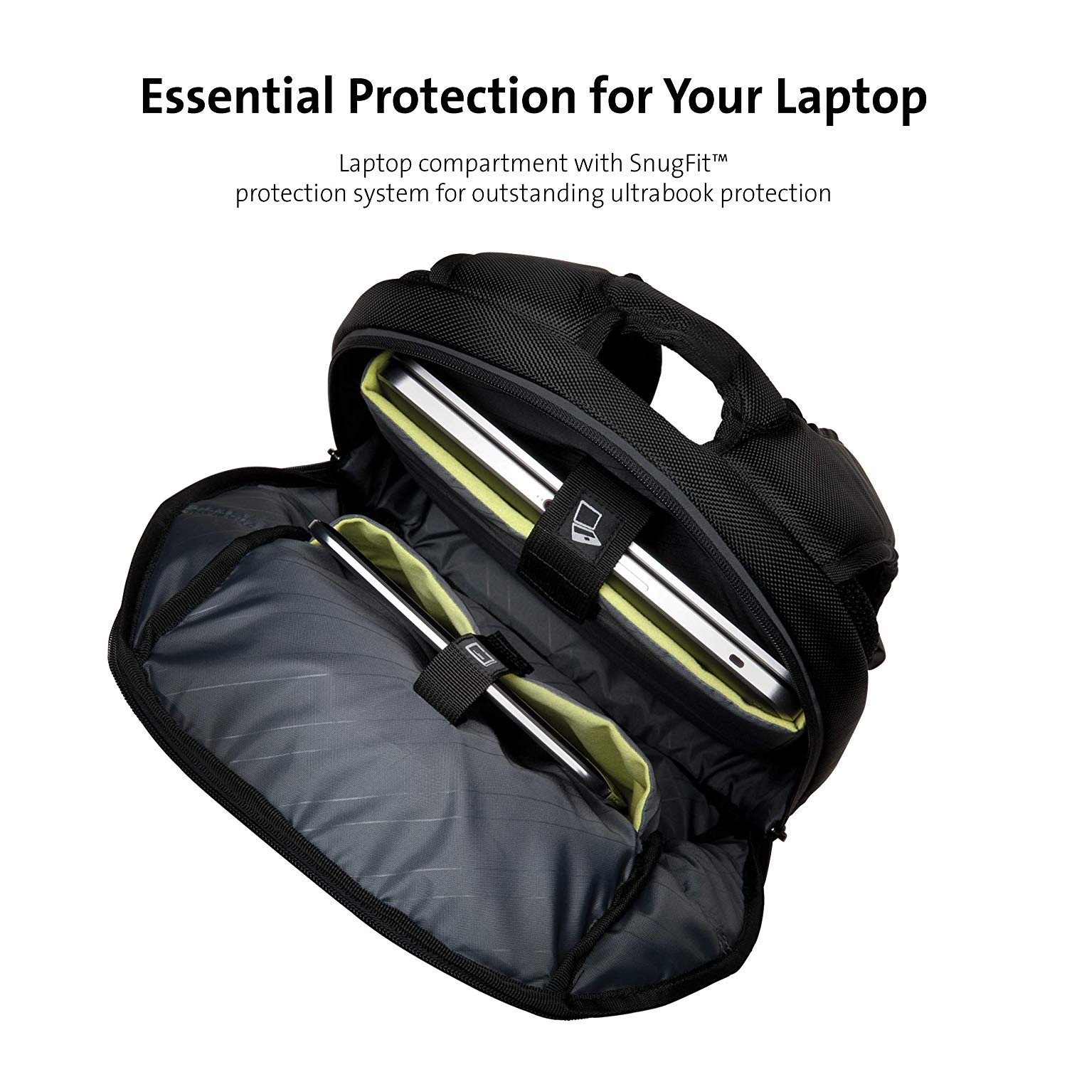 Kensington Ultrabook Backpack - TripleTrek 13.3" inch Laptop Rucksack for Men & Women, Up to 14 inches - Image 4
