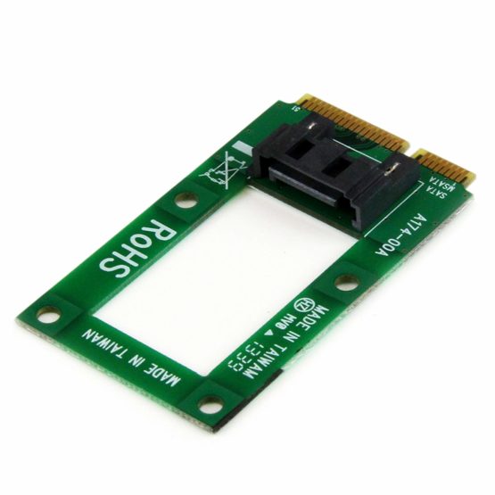 StarTech mSATA to SATA HDD / SSD Adapter – Mini SATA to SATA Converter Card - mSATA to SATA 2.5/3.5 Hard Drive Adapter Converter Card (MSAT2SAT3), Red - Image 2