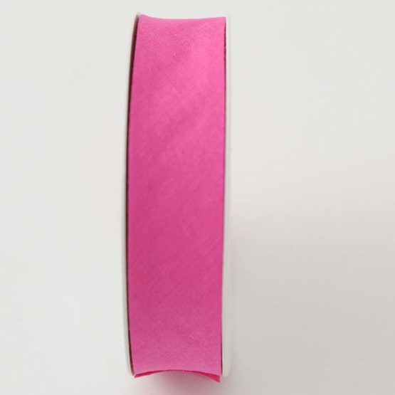 Inastri 25/5/5 mm Cotton Bias Binding, Shocking Pink - Image 2