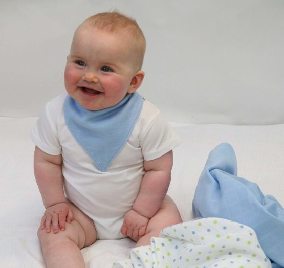 MuslinZ Premium High Quality 100% Cotton Baby Muslin Squares 70x70cms (Blue Combo, 6 Pack) - Image 3