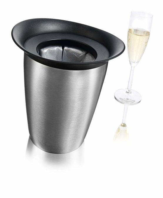 Vacu Vin Active Cooler Champagne Elegant Stainless Steel, Silicone, Silver, 22x19x18 - Image 4