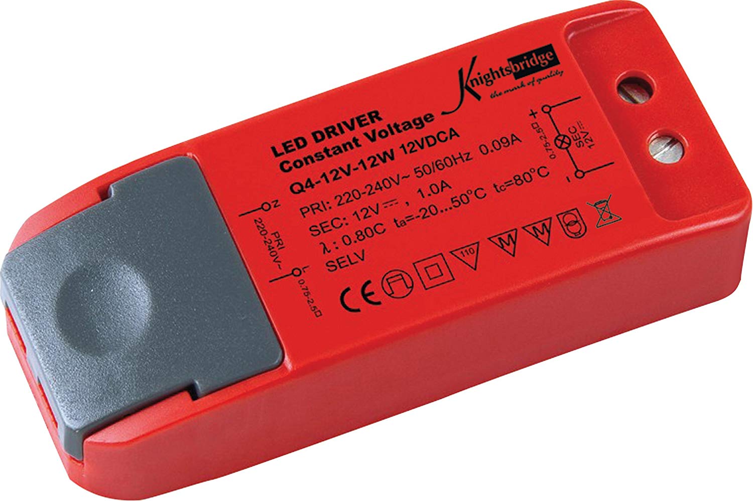 Knightsbridge LED Driver, Red, LED Non Dimmable