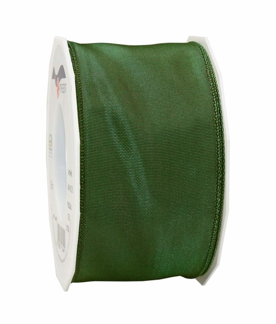 C.E. Pattberg Präsent 60 mm 25 m Ribbon Wired Tafetta Lyon, Dark Green