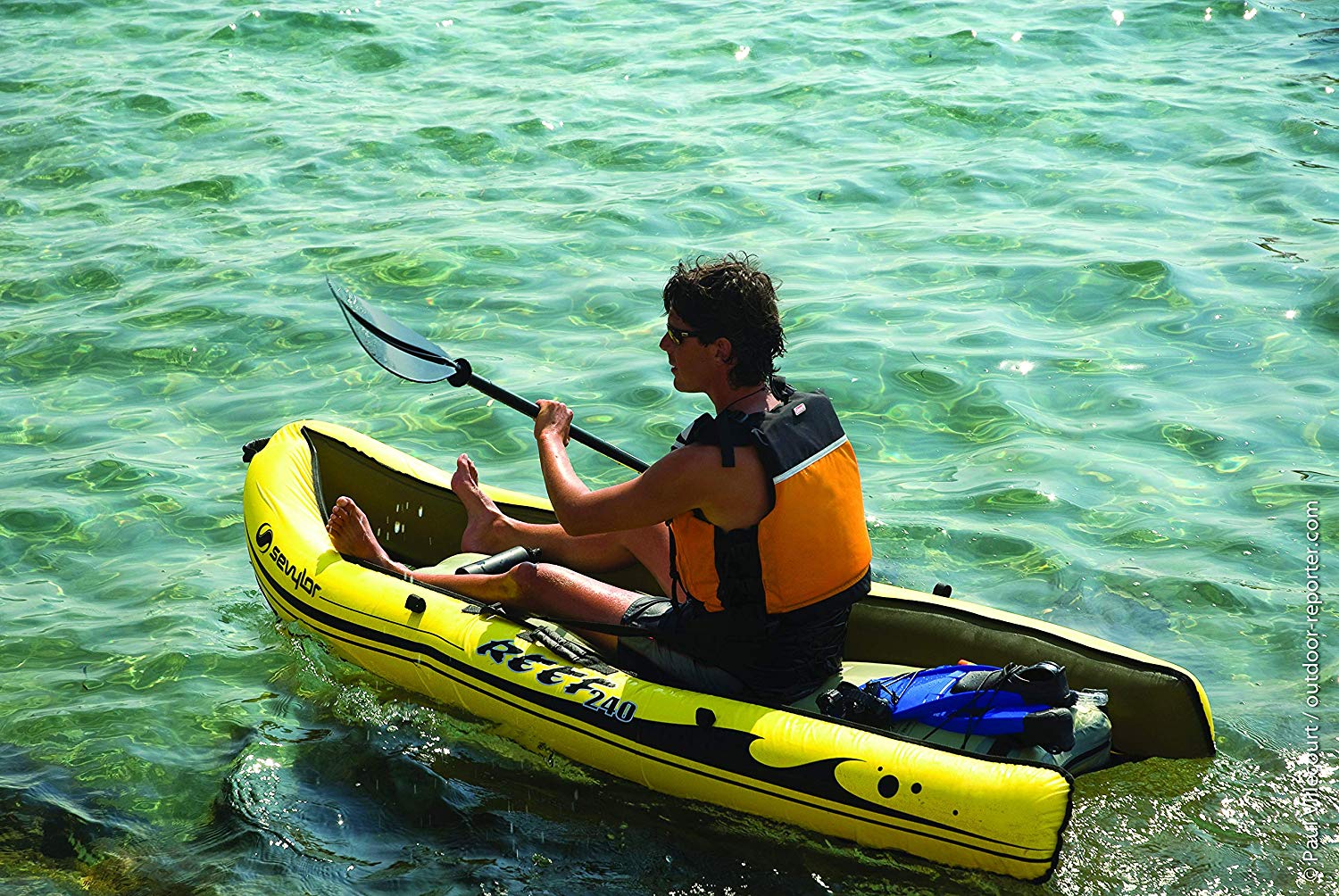 Sevylor Inflatable Kayak Reef 240 Sit on Top Kayak BigaMart