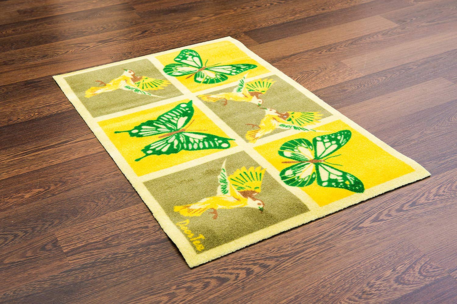 Doortex, Conservatory Runner Mat, Yellow Butterfly Design, 50 x 75 cm (FR4SR2030BY), Multi Coloured, 51 x 76 cm (Runner) - Image 3