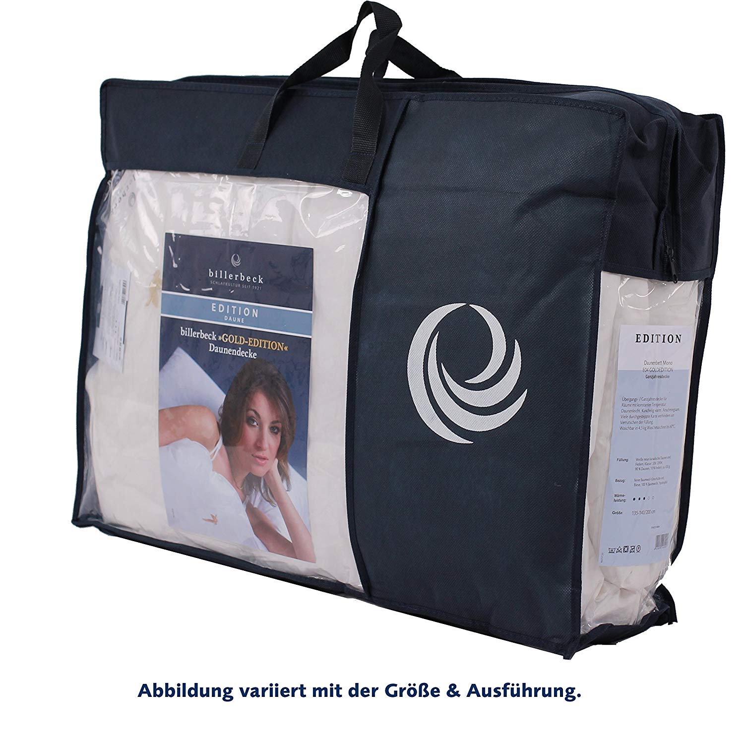 Billerbeck duvets E04 Gold-Edition - Available in Different Sizes and Shapes, White, 135 x 200 cm - Image 2