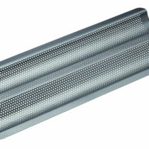 MasterClass KCMCCB90 Crusty Bake Perforated Baguette Baking Tray with PFOA Free Non Stick, Gift Boxed, Robust 1 mm Carbon Steel, 39 x 16.5 x 2.5 cm, Grey