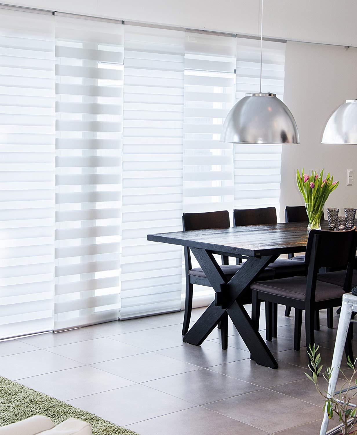 GARDINIA Panel Curtain (1 piece), Sliding, Double Rolling Blind Feel, Panel Curtain Day + Night - Image 4