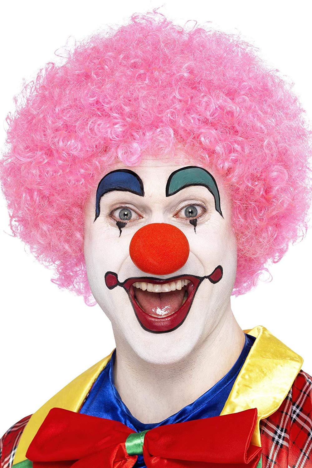 Smiffys Crazy Clown Wig, Pink - Image 2