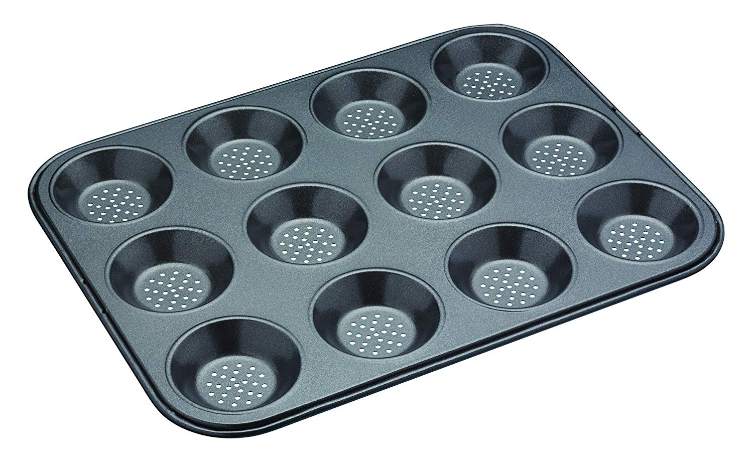 MasterClass Crusty Bake Perforated Mince Pie Baking Tray with PTFE, PFOA and BPA Free Non Stick