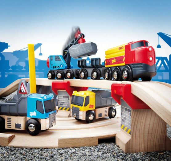 BRIO World Rail and Road Loading Train Set for Kids Age 3 Years Up - Compatible with all BRIO Railway Sets & Accessories - Image 2