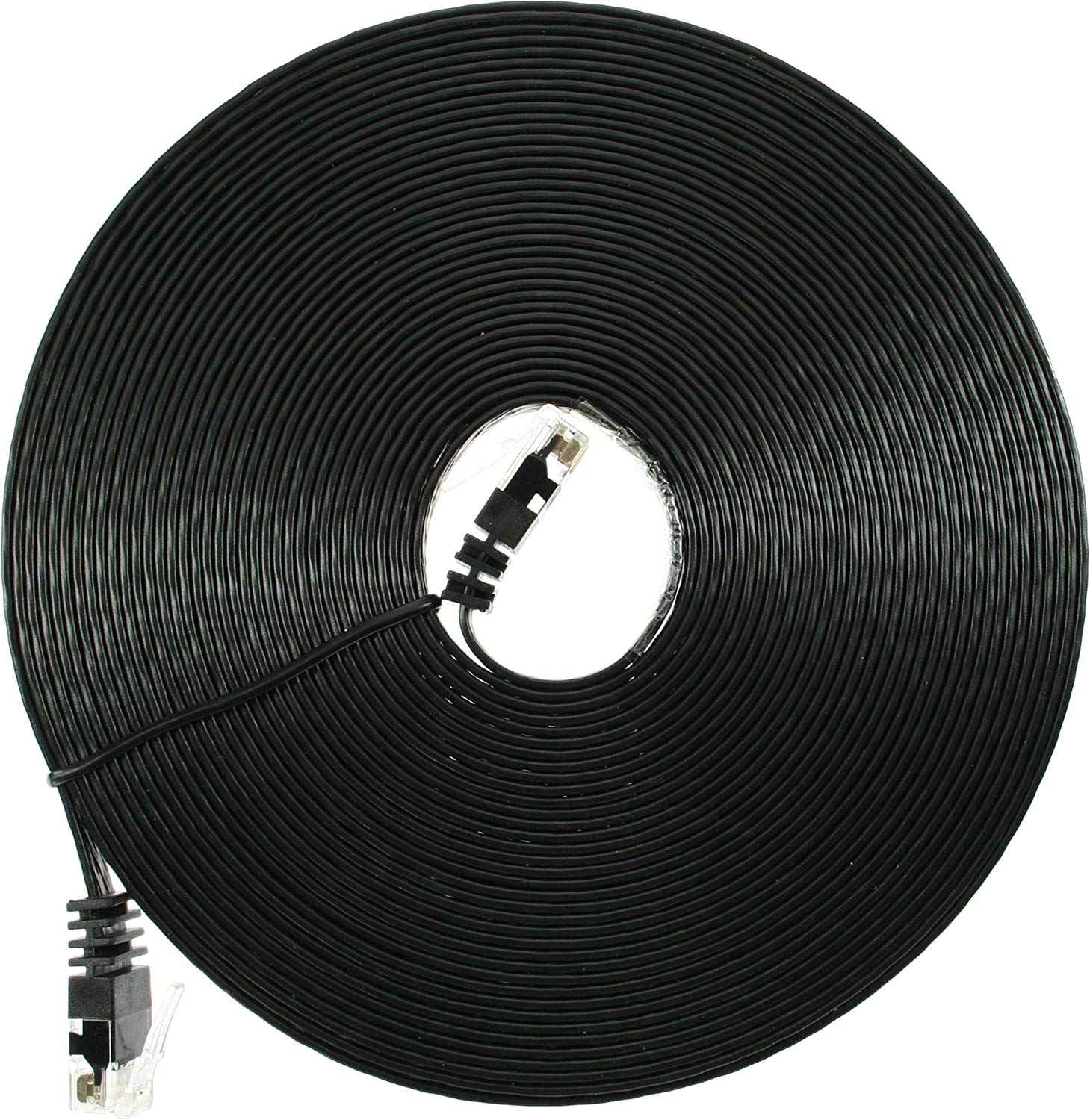 InLine Patch Cable Flat UTP Cat. 6 7 m Black - Image 2