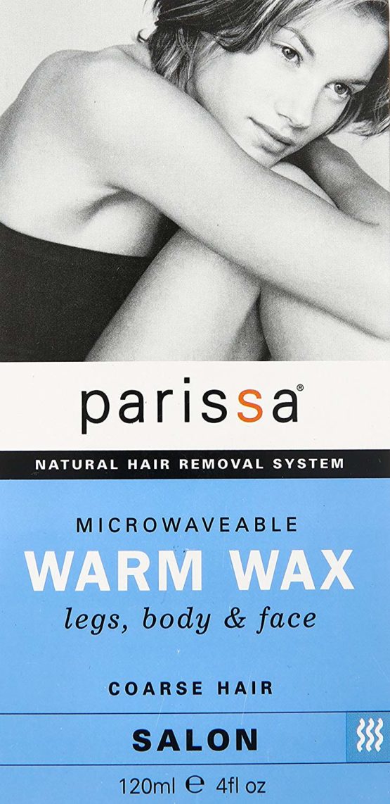 Parissa Warm Wax (Microwaveable), Hair Removal Waxing Kit Professional Strength for Body Waxing, 4 fl oz (120ml) Wax, 3 Spatulas, 20 Strips & 8ml Azulene Oil - Image 2