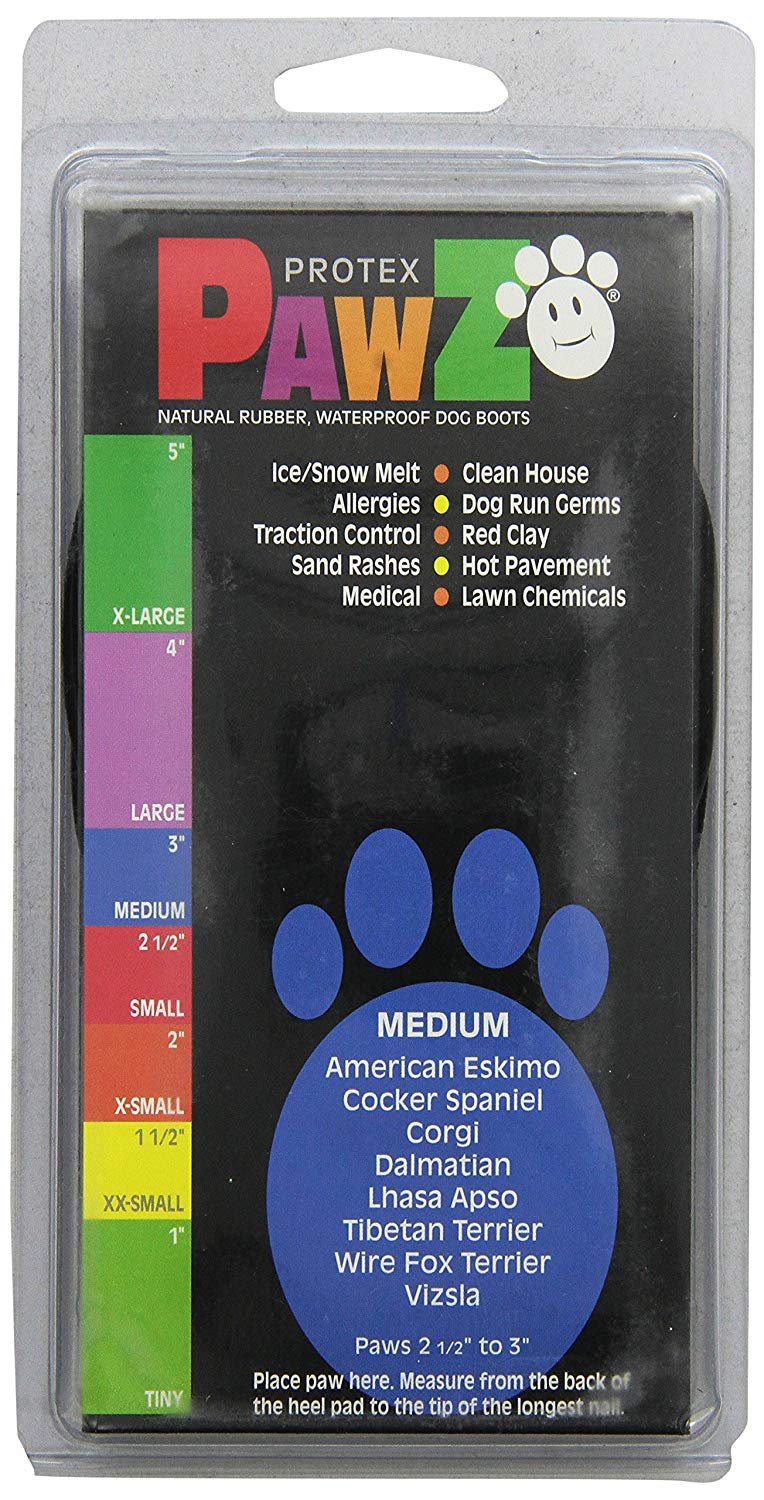 Pawz Dog - Black Dog Boots, 975114, M - Image 2