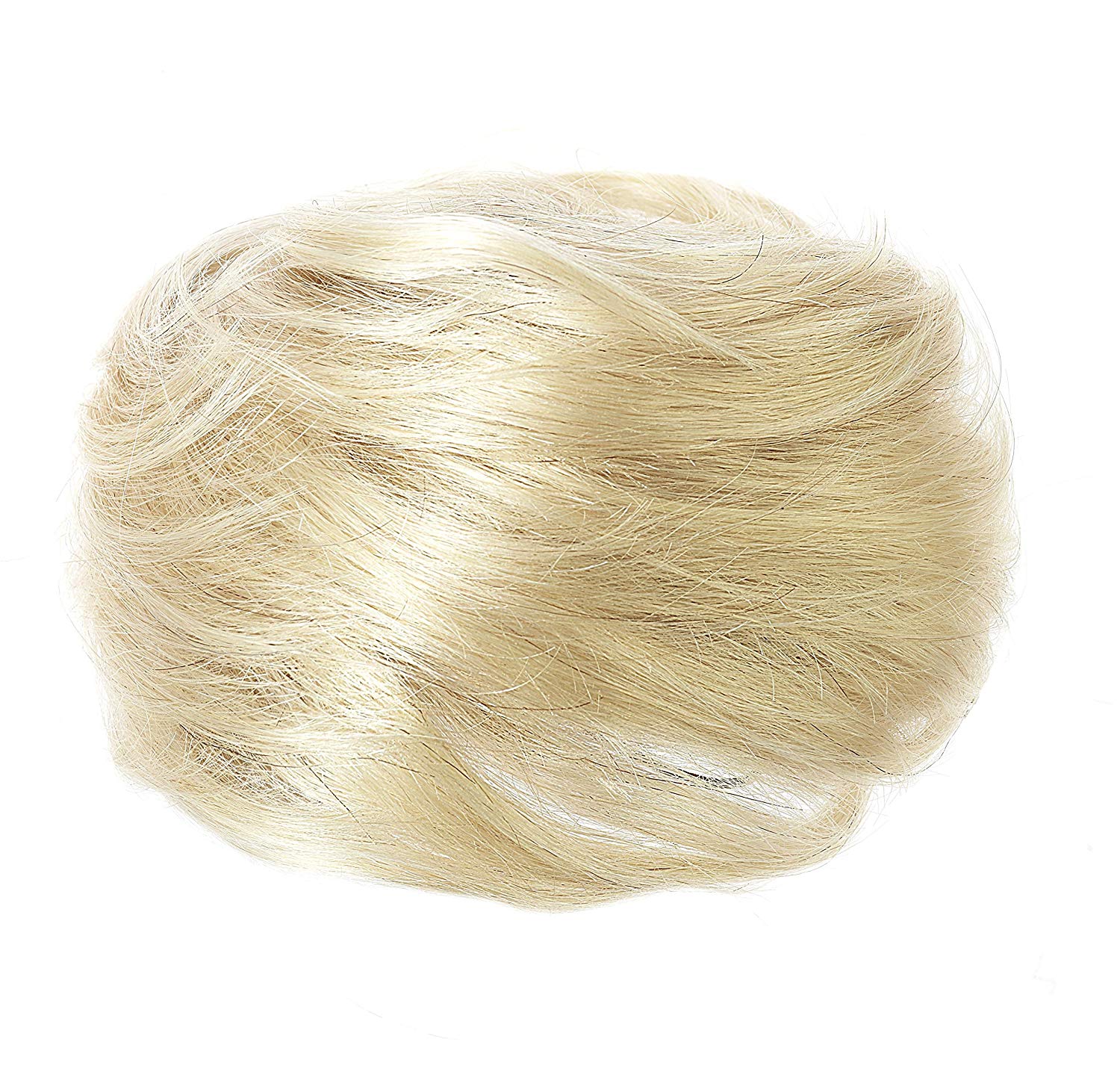 American Dream Small Size Human Hair Bun, Pure Blonde Number 60, Gold