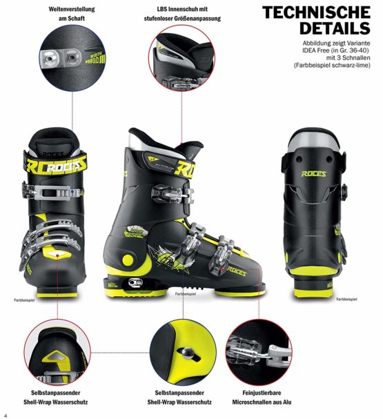 Roces Idea Up Children's Ski Boots Adjustable Size - Image 3