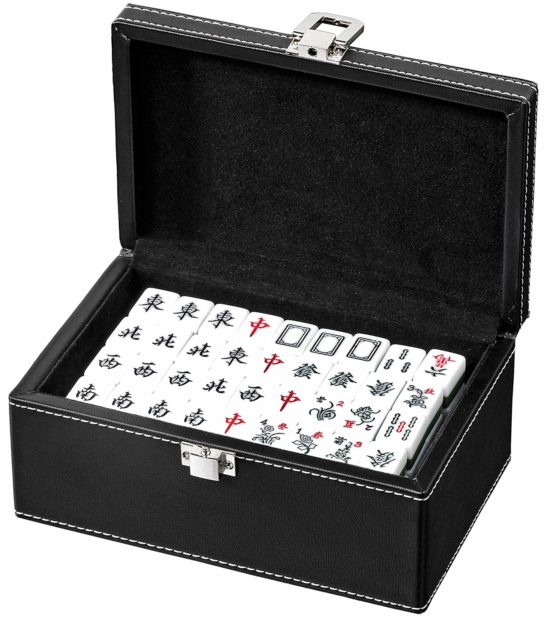 Philos 3267 Puzzle Games Mah Jongg, Small, Black