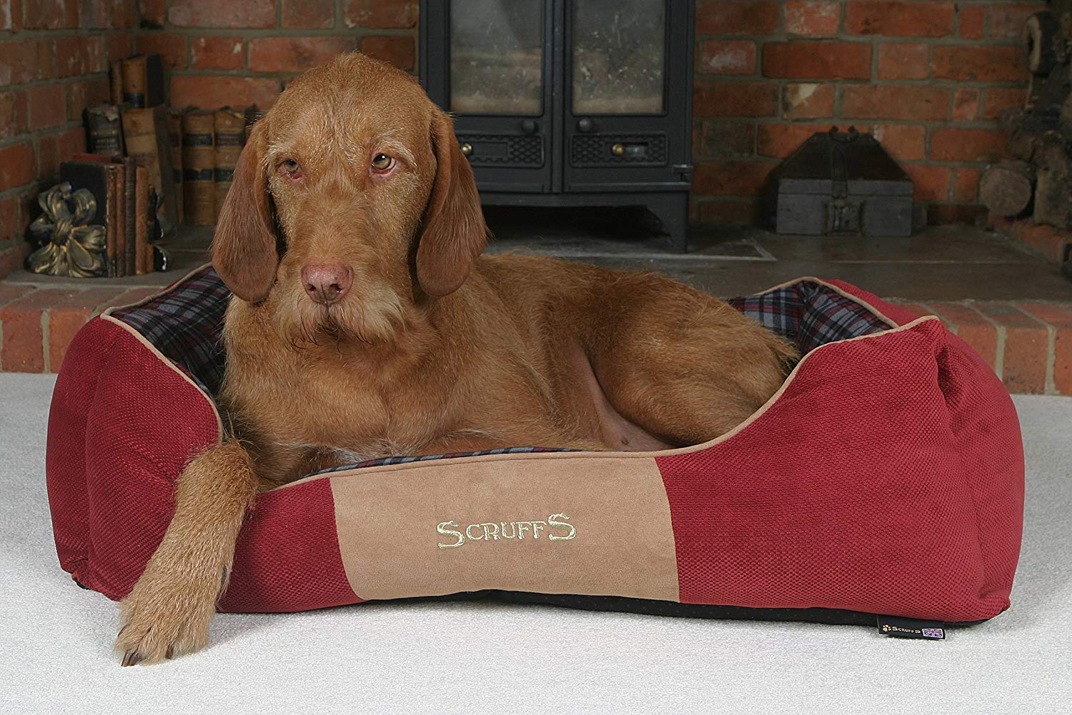 Scruffs Highland Box Bed (XL) Red, 90 x 70 x 19 cm (L x W x H) - Image 4