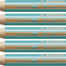 Multi-talented Pencil STABILO woody 3-in-1 Box of 5 Turquoise