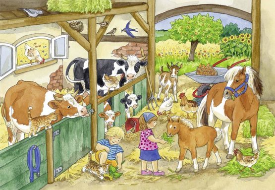Ravensburger Puzzle – 09195 Child Classic – Day At The Farm – 2 x 24 Pieces - Image 2