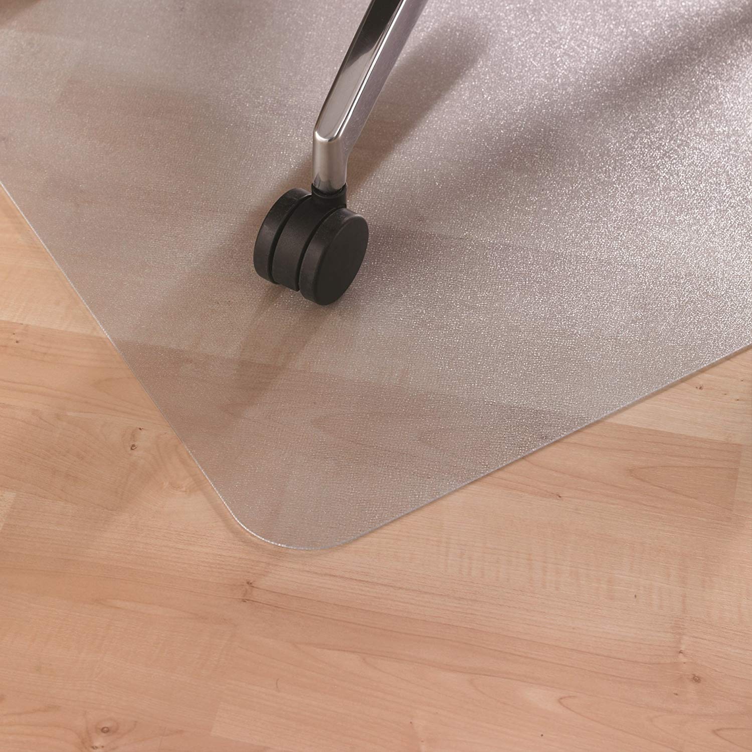 Floortex Valuemat PVC Chair Mat for Hard Floors/Carpet Tiles, 120cm x 75cm, Rectangular, Clear (FC127517EV) - Image 3