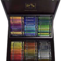 Caran Dache Wooden Box with 84 Assorted Colours