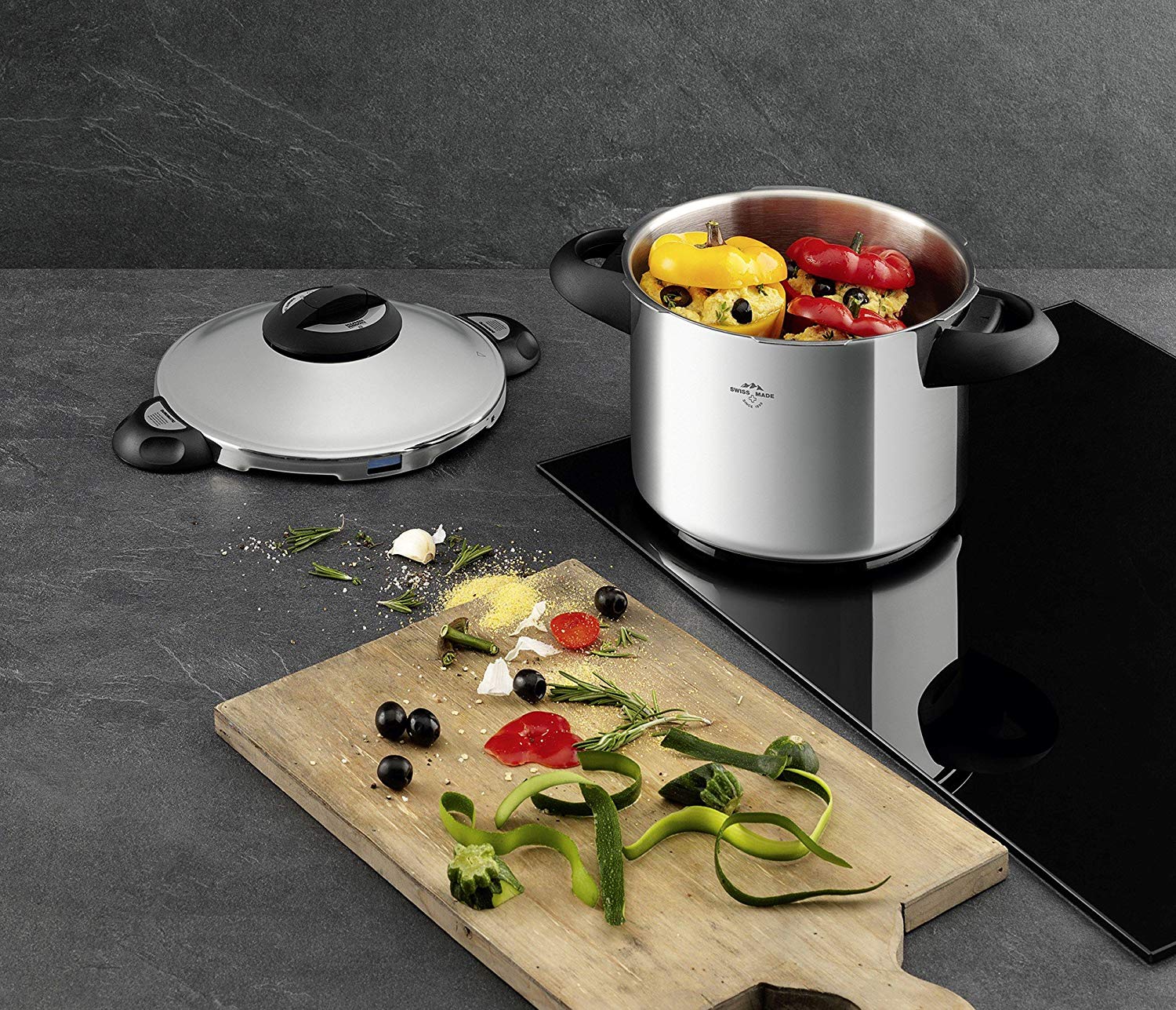 Kuhn Rikon Duromatic Top Stainless Steel Pressure Cooker with Side Grips, 4 Litre / 24 cm, 4 Litres - Image 4