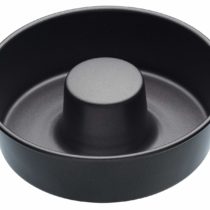 MasterClass KCMCHB76 20 cm Ring Cake Tin with PFOA Non Stick, Robust 1 mm Carbon Steel, 8 Inch Savarin Mould, Grey