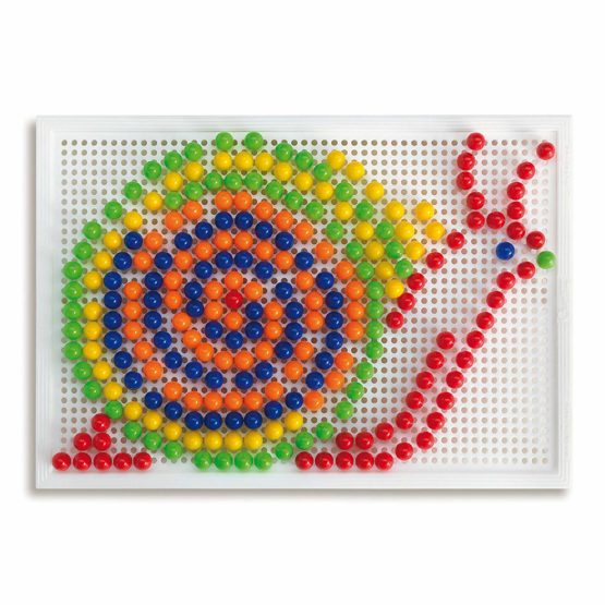 Quercetti 0952 Quercetti-0952 FC Portable Large d.10, Kids' Mosaic Kits-STEAM Toy, Multicolored - Image 4