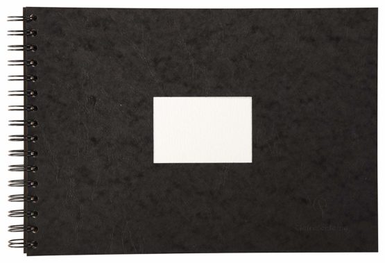 Clairefontaine 96061C Watercolour Travel Album, A4, 300 g, 20 Pages - Black Cover