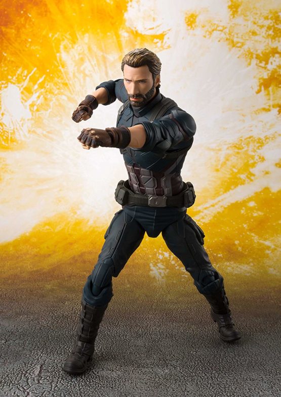 Bandai Tamashii Nations S.H. Figuarts Captain America Tamashii Effect Explosion Avengers Action Figure - Image 3