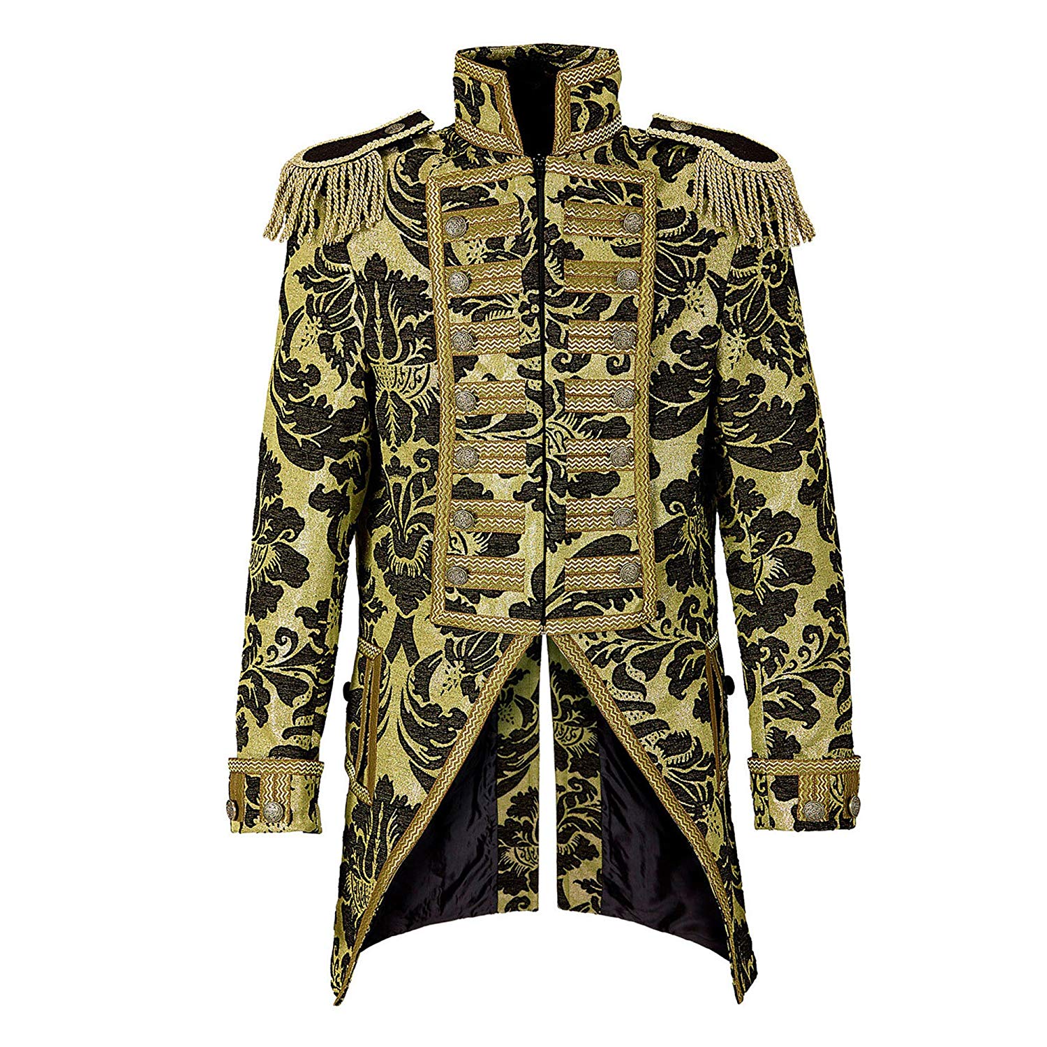 Widmann men's tailcoat, Jacquard parade costume, Gold