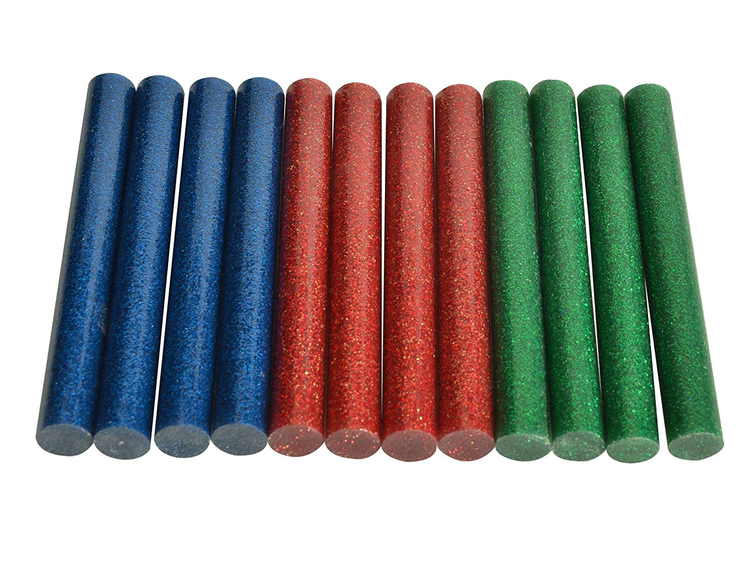 Stanley 170436 Low Temp Glue Sticks - Red/ Green/ Blue (12 Pieces), Red/Green/Blue